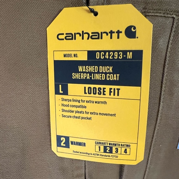 Carhartt loose fit washed duck sherpa lined coat jacket Men’s 3XL - Picture 4 of 5